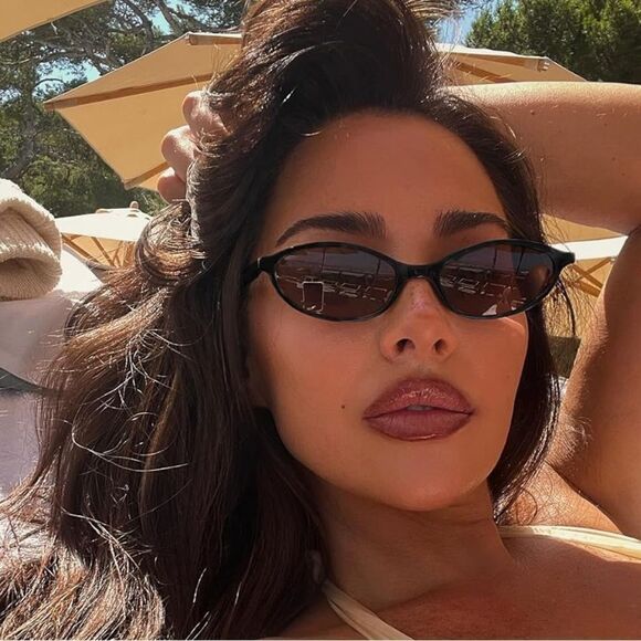 New retro oval sunglasses main image 7